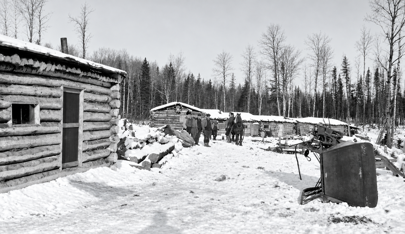 Photographie d’archives des chantiers de la Côte-Nord, image 3