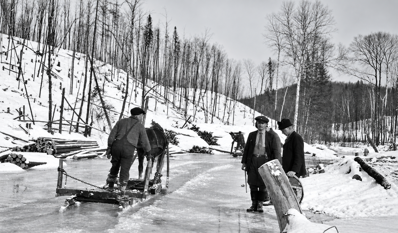 Photographie d’archives des chantiers de la Côte-Nord, image 2