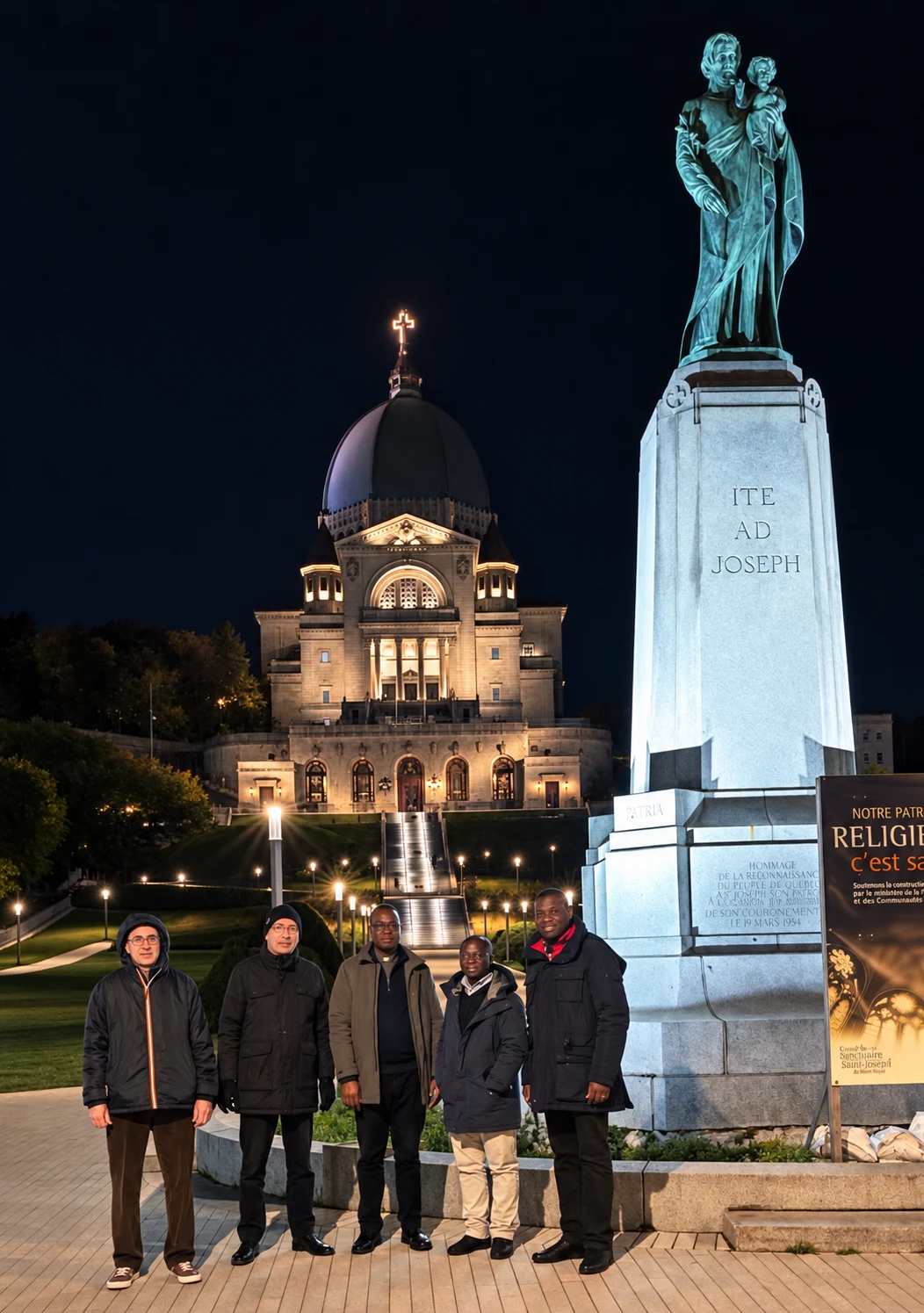 Visita especial: cinco padres eudistas da França em viagem pelo Quebec